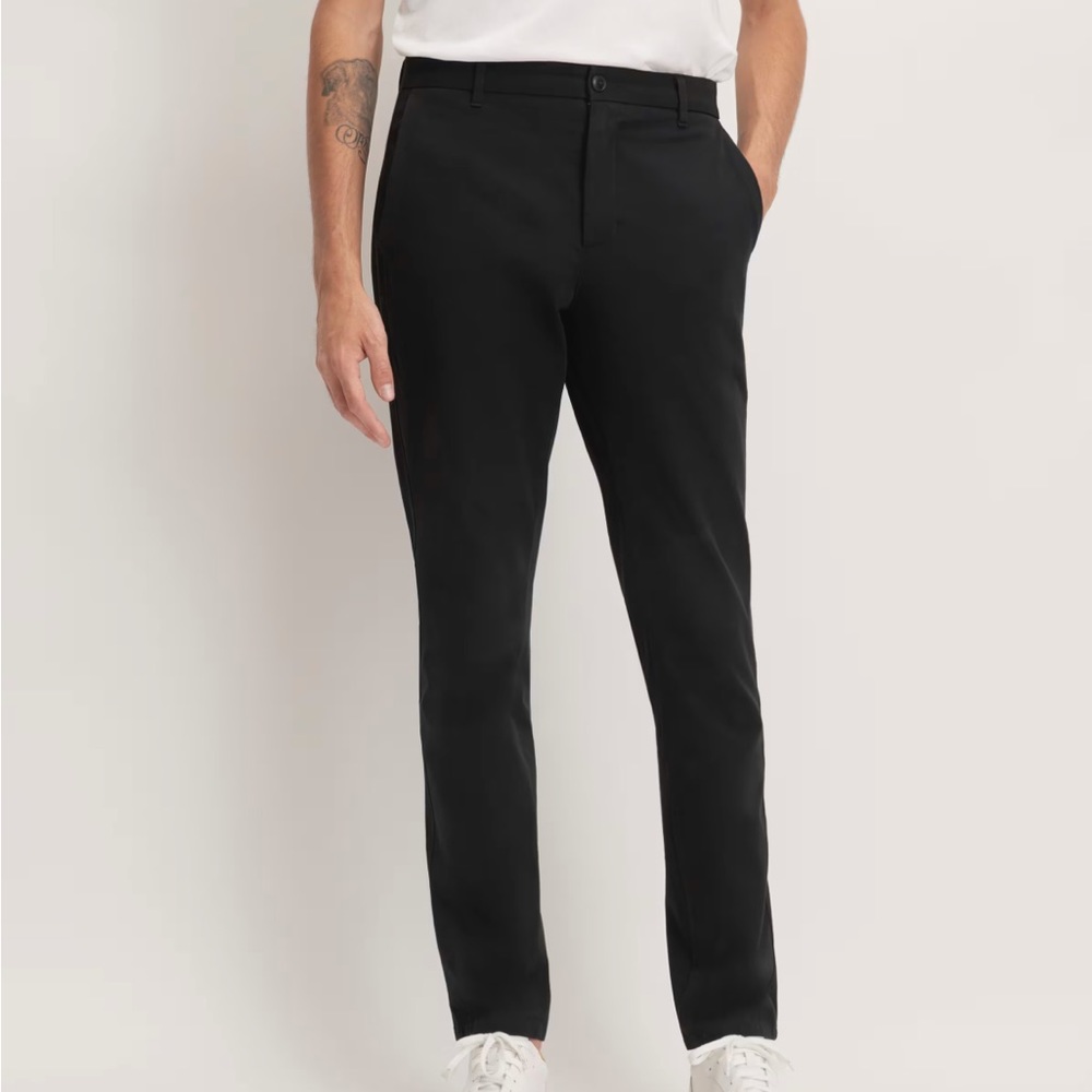 NWT Everlane The Performance Chino | Uniform Athletic Fit in Black Size 40 X 32